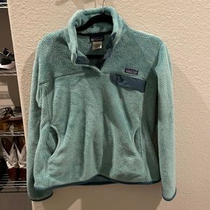 Patagonia re-tool snap pullover in blue/teal